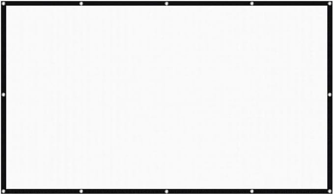 Projectiescherm - Filmscherm - Thuisbioscoop - Opvouwbaar anti-kreuk - 100 inch 16:9 - Wit