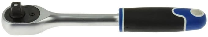 GEKO Ratelsleutel 3/8" - 45-tands - Ergonomisch antislip - Snelle ontgrendeling - Chroomafwerking