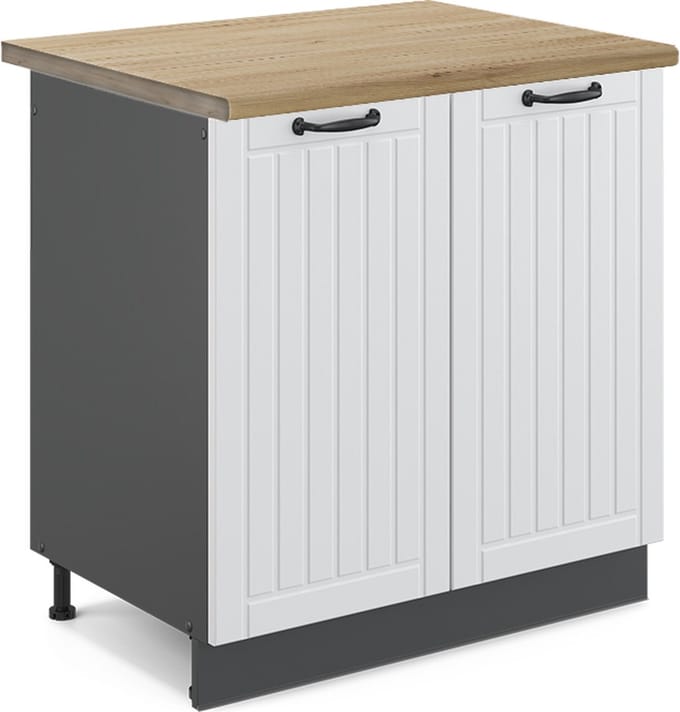 Vicco Fame-Line Wastafelkast – 80 cm, WB Eik Wit Landhuis