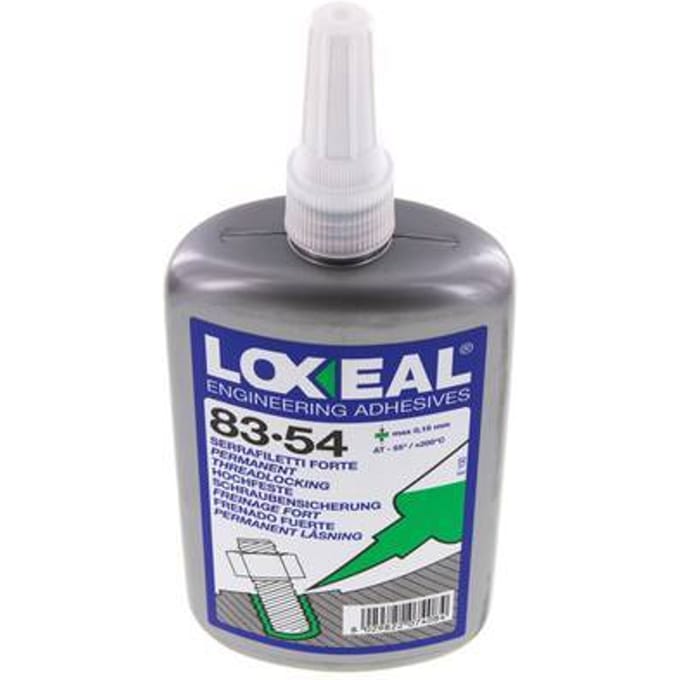 Loxeal Hoge Sterkte Schroefdraad Borger 250ml M 20 Max. Draadmaat 200 DegC Max Temp.