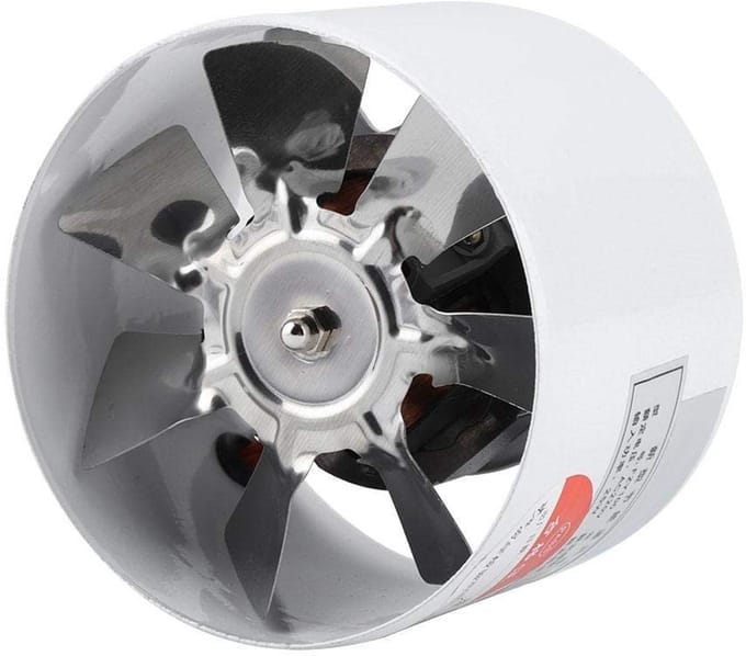 Afvoerventilator 25 W - Geluidsarm en Efficiënt - Wandmontage - 95 mm