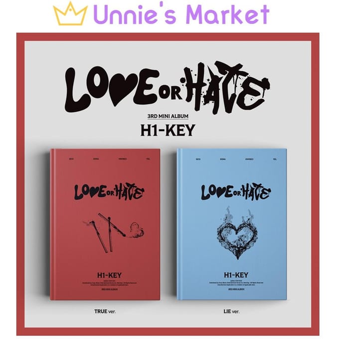 H1-KEY LOVE or HATE 3e Mini Album Lie ver.