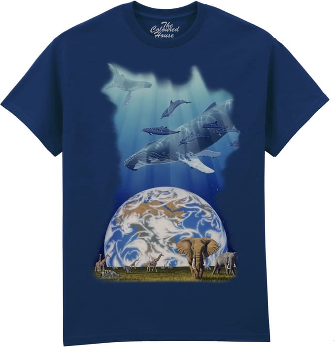 One Earth, One Ocean The Coloured House T-shirt M