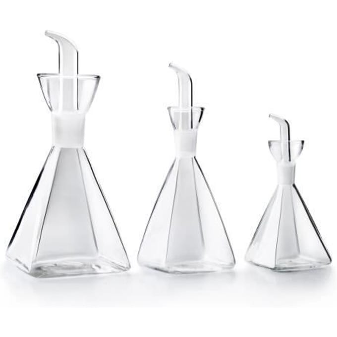 IBILI 746905 Huilier Pyramidal, Verre, Transparent, 10 x 10 x 19 cm