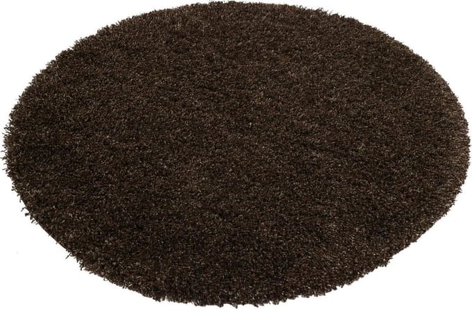 Hoogpolig Vloerkleed Shaggy Plus 964 Brown Ø200cm Rond