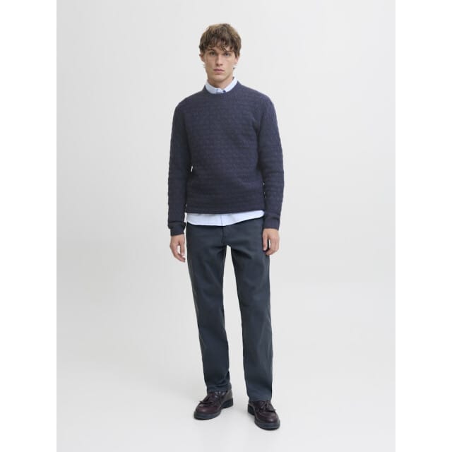 JACK&JONES - JPRBLASIMON STRUCTURE KNIT CREW NECK LN - Heren - Gebreide truien