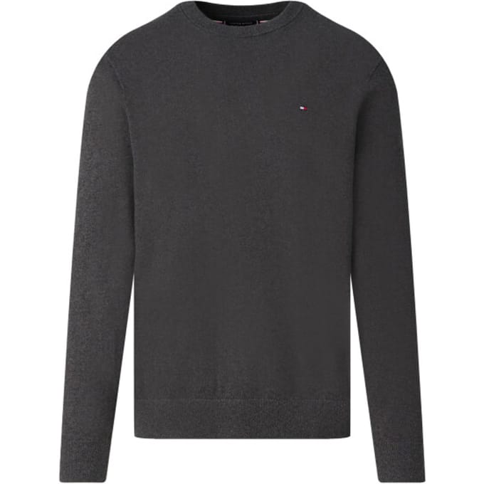 Tommy Hilfiger Tommy Hilfiger Pullover Pima Org Cotton/Cashmere Crew Neck Dark Grey Heather  M