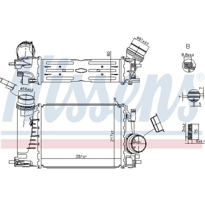 Intercooler NISSENS 961584