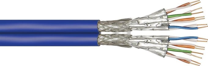 Goobay CAT7a+ S/FTP Duplex installatiekabel - 100 meter