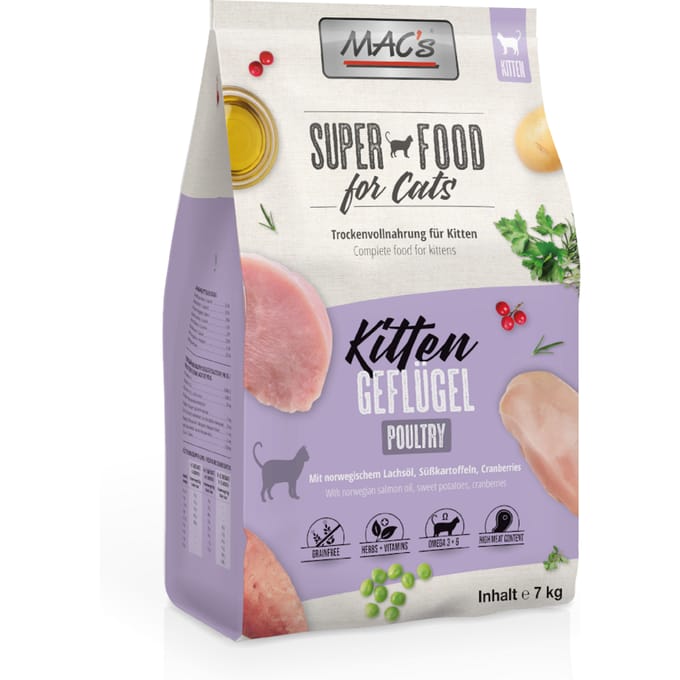 MAC's Kitten Kattenvoer - Gevogelte - 7 kg