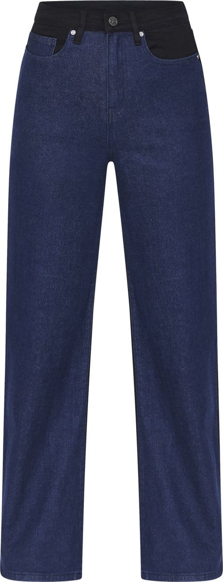 SISTERS POINT Owi-w.je12 - Dames Jeans - D.blue/Black - Maat S