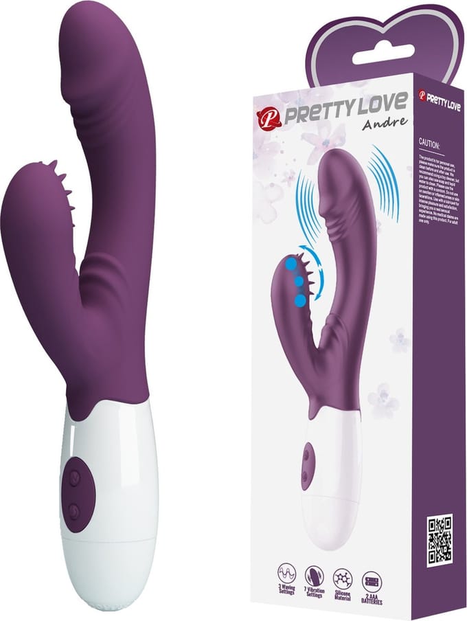 PRETTY LOVE - Andre paars, 3 golfmodi 7 vibratiefuncties