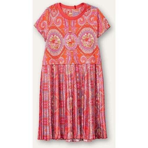 Oilily Thousand jersey jurk- maat98/3T Oranje Crush