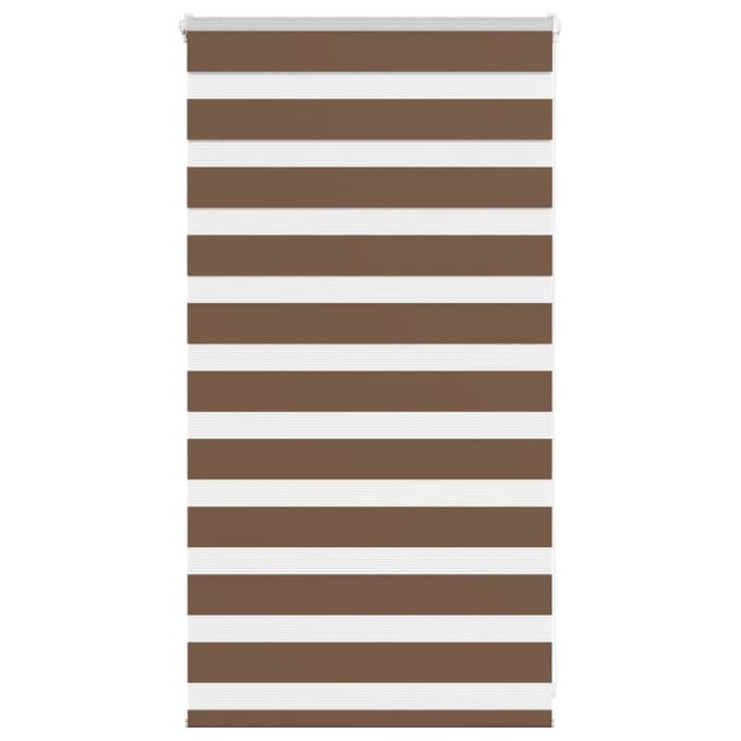 vidaXL - Zebra - rolgordijn - 85x100 - cm - stofbreedte - 80,9 - cm - polyester - bruin