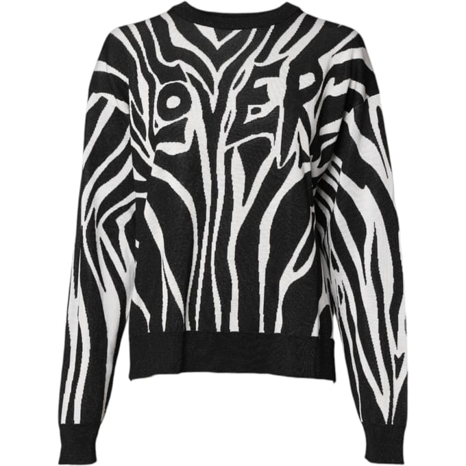 Zebra Print Gebreide Trui