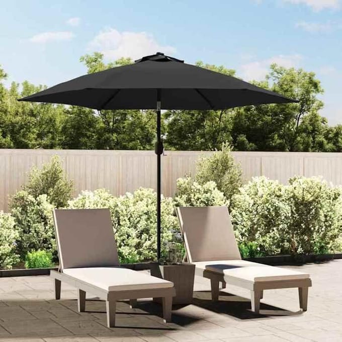 Maison Exclusive - Tissu de remplacement pour parasol d'extérieur Anthracite 300cm