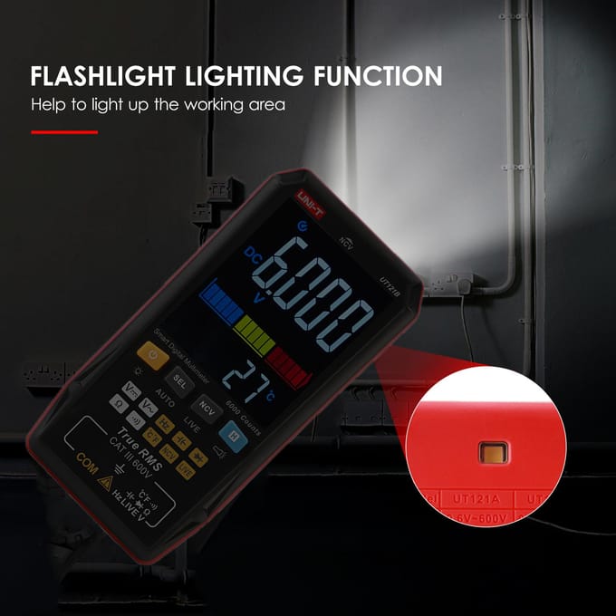 UNI-T UT121B Slimme digitale multimeter Mini draagbare universele tester Meerdere meters Voltmeter met UT121B