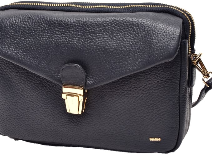 Berba | Avignon | Crossbody-tas | Dames | Donkerblauw | Leer