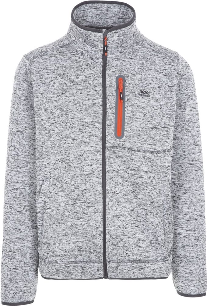 Trespass fleecejas/fleecepullover Bingham - Herenfleece At300 grijs gemêleerd