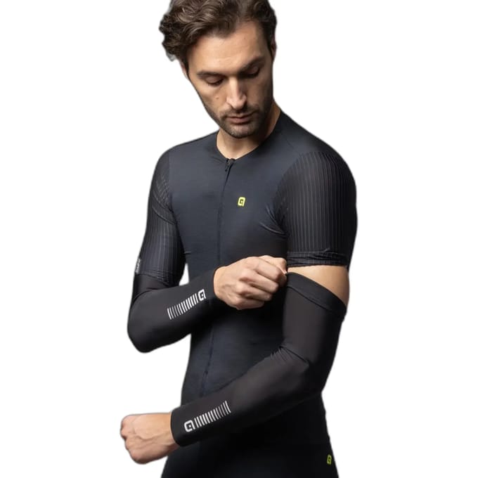 Alé Sunselect Armwarmers - Zwart-Wit - XL