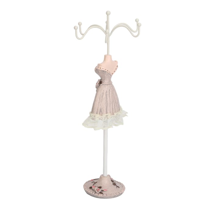 Mannequin Jurk Sieraden Display Standaard Model Jurk Oorbellen Ketting Sieraden Organizer Decoratief beige