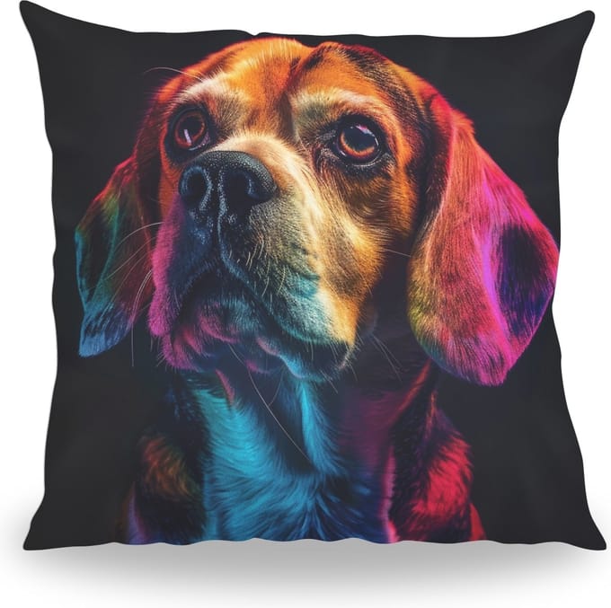 Kussen - Huisdier Portret - Beagle 2 Color - 40 cm