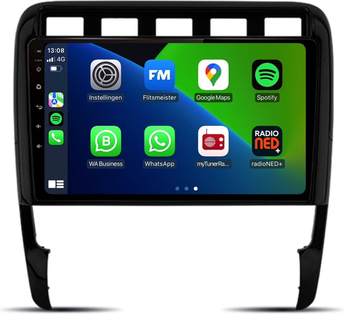 Carplay autoradio voor Porsche Cayenne | 2002 t/m 2010 | Android 13 | Draadloos Apple Carplay & Android Auto | 2GB + 32GB | 8-Core processor | Davilon | 2025 model | 2002 2003 2004 2005 2006 2007 2008 2009 2010 | Bluetooth & Wifi