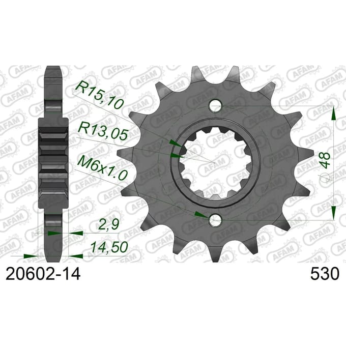 Tandwiel Afam 530 14 dents