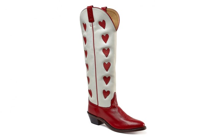 Bootstock Amour Red High Cowboylaarzen - Dames - Rood - Leer