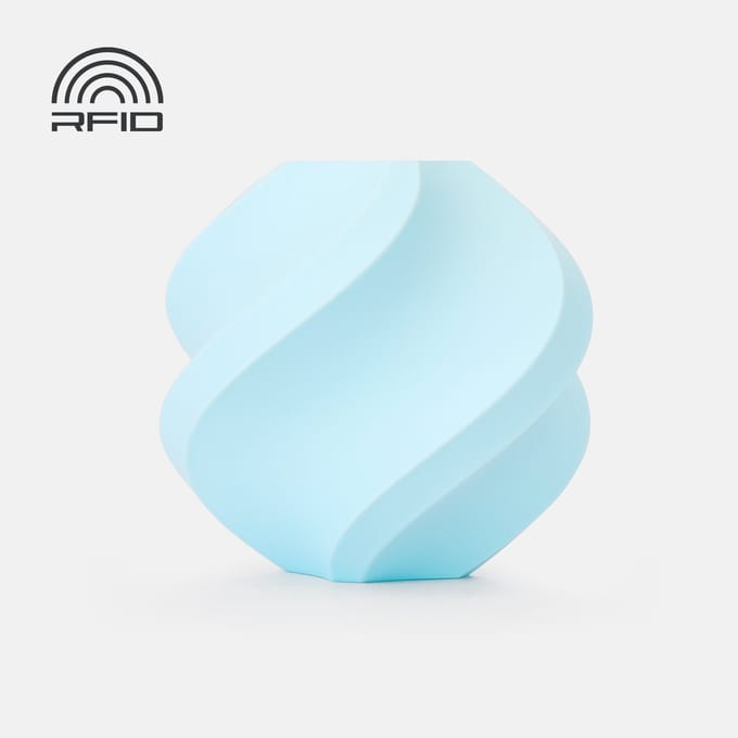 Bambu Lab PLA Pure - Baby Blue (Lichtblauw) - 3D Printer Filament - 1.75mm - 1kg - Inclusief Herbruikbare Spoel