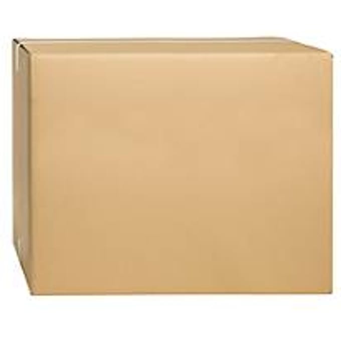 Golfkartonnen vouwdozen, dubbele golf, 600 x 500 x 500 mm, bruin