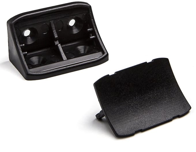 100 Corpusverbinder 24 x 24 x 44 mm met afdekking Zwart