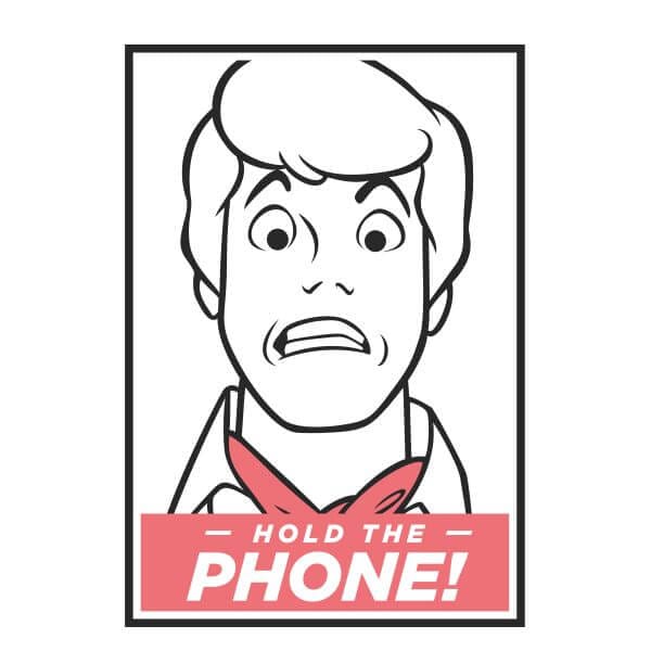 Scooby Doo Hold The Phone Women's T-Shirt - White - M
