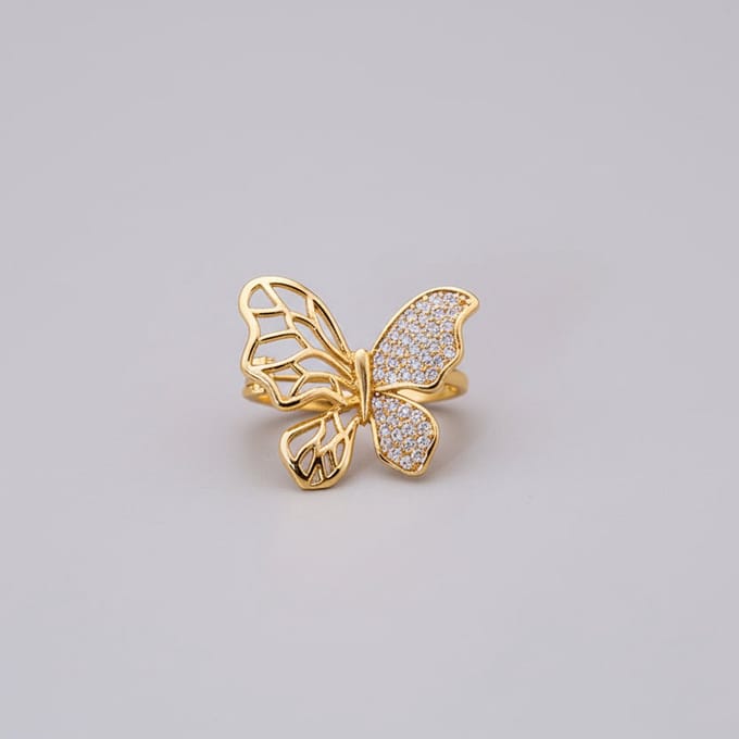 Vlinderbroche in Goudkleurig Design – Minimalistisch & Elegant | Twinolo
