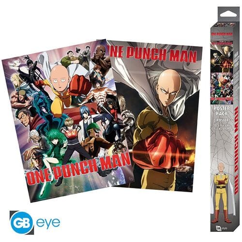 ABYstyle One Punch Man 2 Chibi Poster Set-Saitama & Genos (Diversen) Nieuw