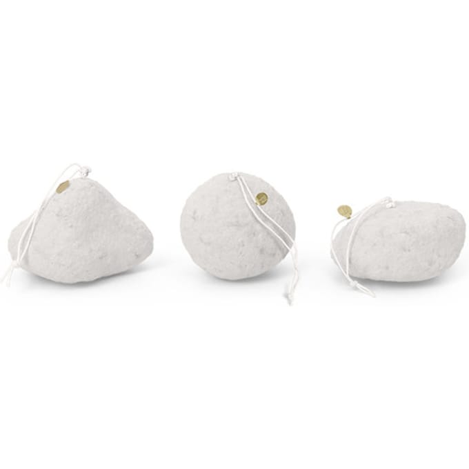 Ferm Living - Sneeuwbal Ornamenten Set - wit