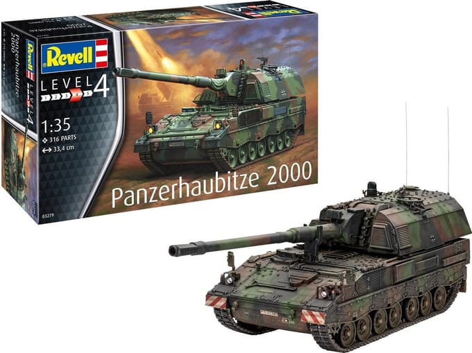 Revell Modelbouwpakket Militaire voertuigen - 03279 Panzerhaubitze 2000 Plastic - 1:35 - Modelbouw