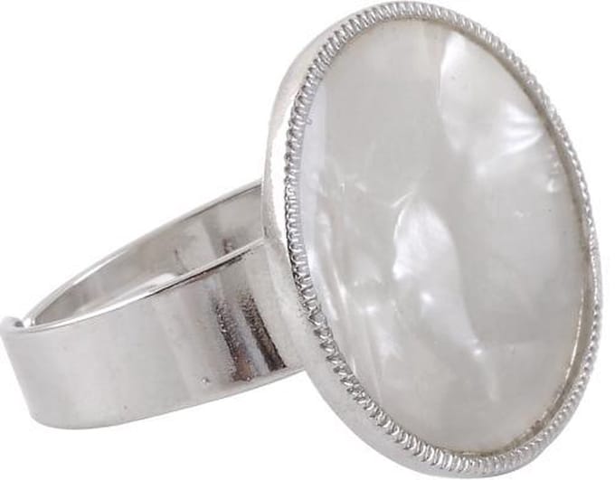 Behave - verstelbare ring met parelmoer - elegant tijdloos design