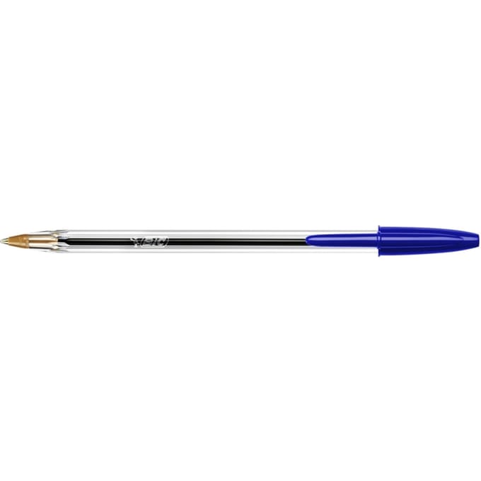 Balpen Bic Cristal medium blauw in tubo verpakking