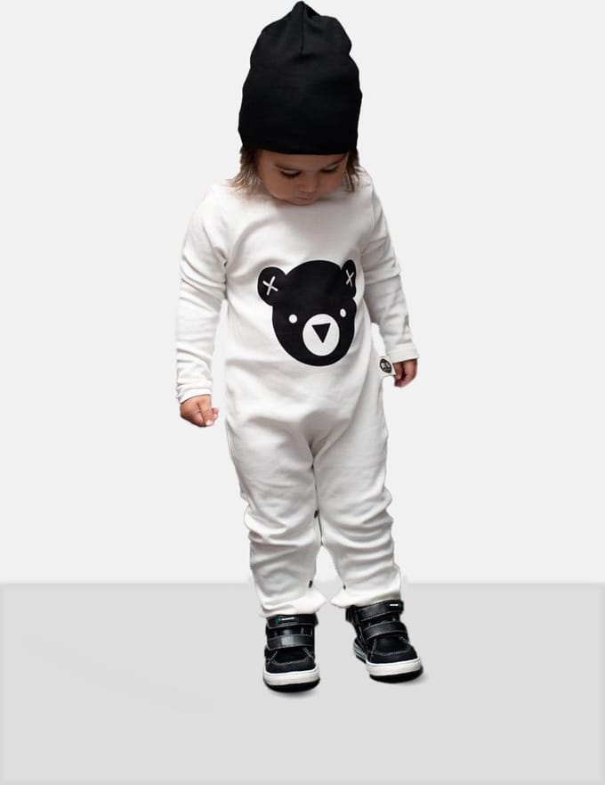RG Unisex baby jumpsuit  wit 12-18 maanden Ecru