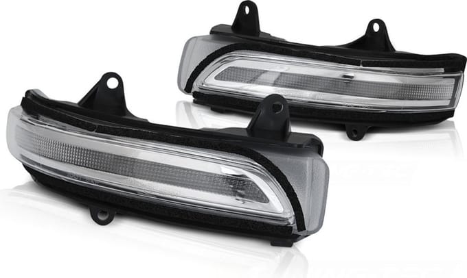 Spiegelknipperlichten - Toyota Land Cruiser 150 vanaf 2009 - LED - wit