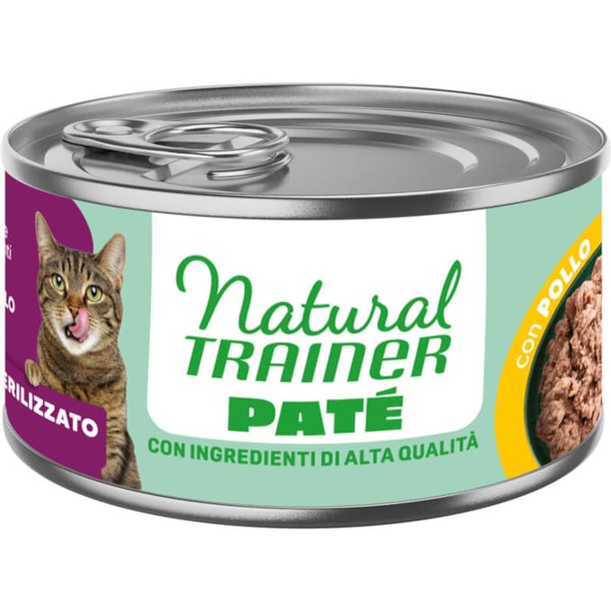 Sparpaket 36x 85g Natural Trainer Sterilised Huhn Katzenfutter nass