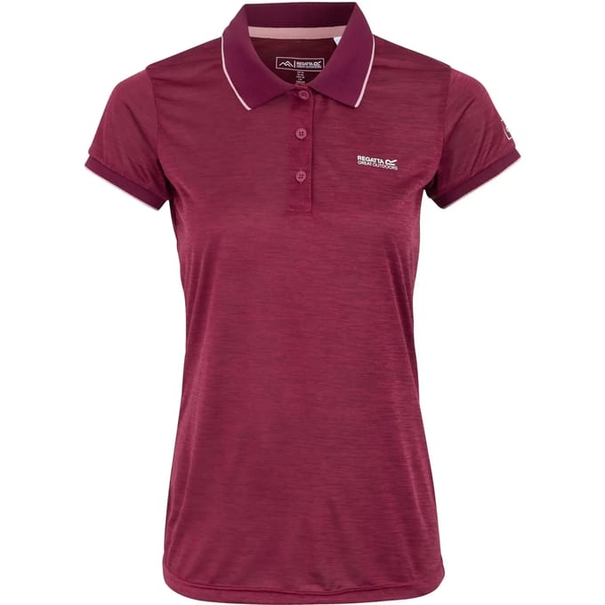 T-shirt Korte Mouwen Hiking Dames Roze Accenten