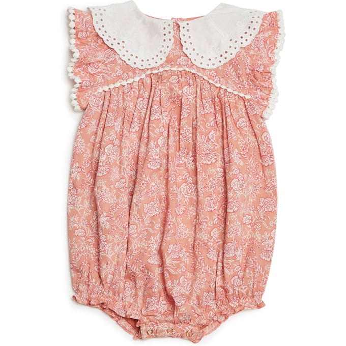 Louise Misha Rompers Satya Sienna Daisy Flowers Größe: 6M | Strampler Outlet | kids | Braun