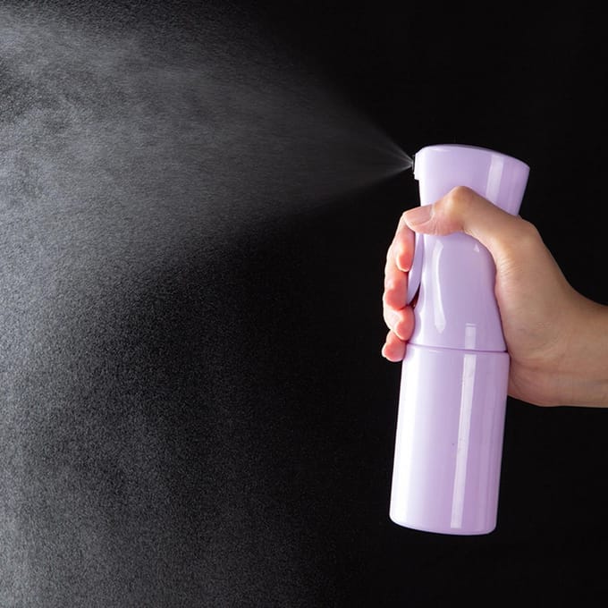 Shampooborstel Hoofdhuidmassage + Sprayflesdispenser + Skeletkam Styling Gladmakende Kam roze