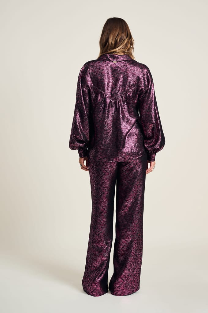 POM Amsterdam Pants - Festive Pink Größe: 36 | Stoffhosen Outlet | Damen | Rosa