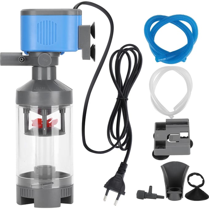 ZY1000F5 5 in 1 Aquarium Vissenkom Filter 3-Traps Multifunctionele Collectie Filterpomp gray
