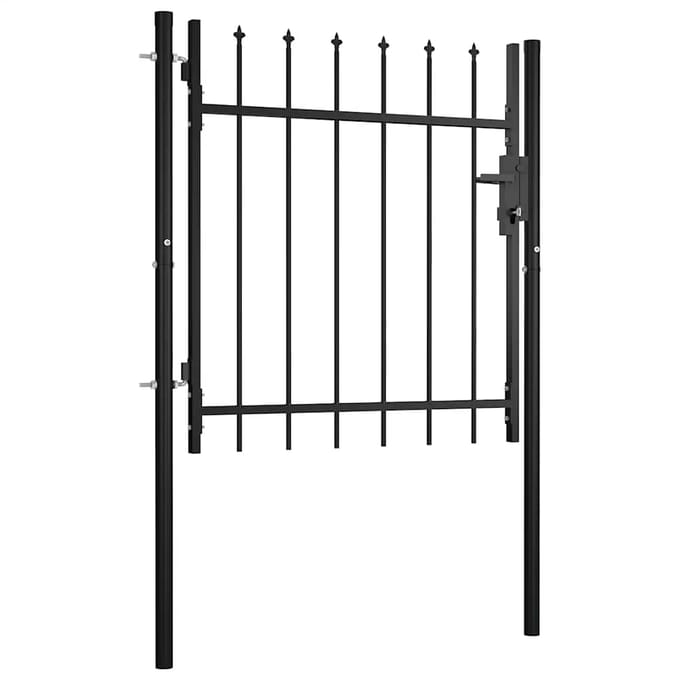 vidaXL - Deurhek - BOXTEL - met - speerpunt - bovenaan - 100x75 - cm
