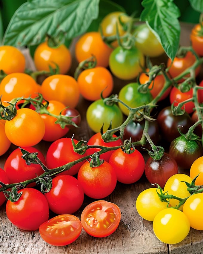 3 sets - Kerstomaat Zaden Solanum Lycopersicum Gemengd Eenjarig Mix 4 Variëteiten