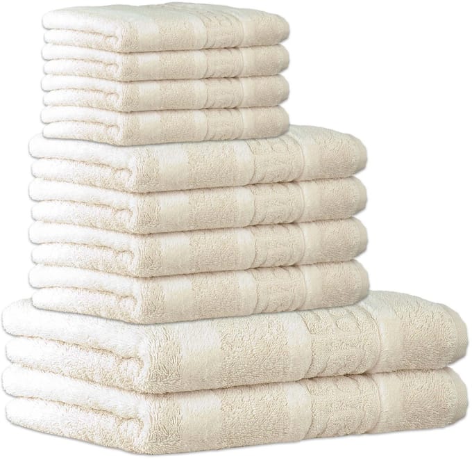 Cawoe Handdoek C Noblesse Een maat, 50x100 Set van 10